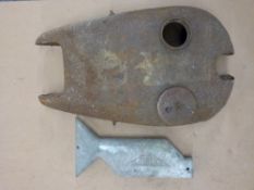 1930's Cotton saddle tank and an aluminium Cotton silencer