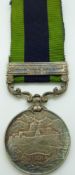 British Army India General Service Medal 1909 with clasp for North West Frontier 1930-31, named to