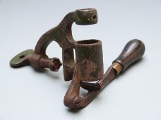 James Dixon & Sons 10 bore shotgun cartridge reloading rollover tool.