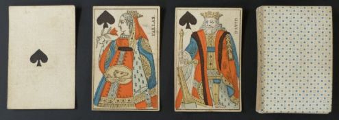 French national pattern playing cards fter design of Gatteaux. Standard full length named courts.