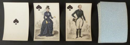 Pierrat, Paris, France Cartes Parisiennes playing cards. Le Cameleon. Non-standard historical