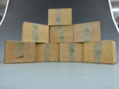 Two hundred and fifty six .303 brass rifle cartridge cases, all in original military issue boxes