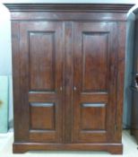 Late 19th or early 20th century mahogany wardrobe. W175 x D65 x H215cm