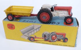Corgi Toys diecast model Gift Set 7 Massey-Ferguson 65 Tractor And Tipper Trailer with red and cream