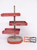 Vintage Exide batteries car or similar garage display or advertising stand, H65cm, together with a