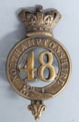 British Army Northamptonshire 48th Regiment of Foot, Glengarry badge