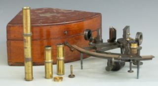 Royal Navy Sextant inscribed C.H.Adair from E Herrick R.N. boxed. (See Lot 1314 for Admiral