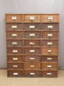 Amona office/shopfitting/haberdashery Stolzenberg oak filing cabinet with lift and slide fronts with