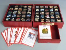 A collection of Danbury Mint British Victory collector's pins, cased with certificates, 49 in all