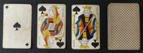 French national pattern playing cards after design of Gatteaux. Standard double ended named