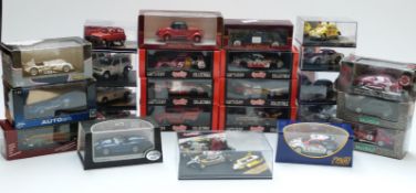Twenty-five Vitesse, Autoart, Quartzo and similar diecast model cars, all in original display boxes.
