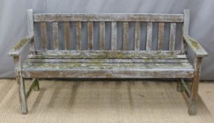 Teak garden bench W158cm