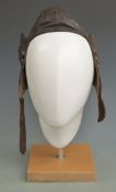 WWII era leather flying helmet