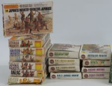 Fifteen Matchbox and Airfix model figure sets/ kits, all in original boxes.