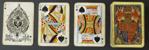 Goodall  & Son, London playing card pack to commemorate Queen Victoria’s Jubilee in 1887. Backs with
