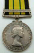 British Army Africa General Service Medal with clasp for Kenya, named to 18123615 Pte Kipruto