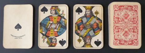 Ferdinand Piatnik & Sons, Vienna, Austria playing cards. French suit signs. Double ended courts,
