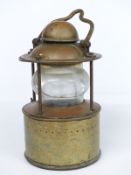 Brass ship's masthead or similar lamp or light height 48cm