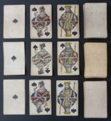 F.A. Lattmann, Goslar, Germany playing cards. Three packs comprising German national pattern. Two