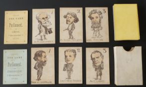 Henry Reason, London playing cards. The Game of Parliament. Caricatures of eminent politicians of
