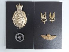SAS military badges etc