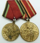 Russian Jubilee medals 'Twenty Years of Victory in the Great Patriotic War',  twenty year and thirty