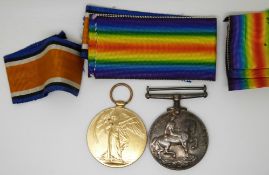 British Army WWI War Medal and Victory Medal named to 17377 Pte. PAE Matson Royal Marine light