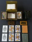 De La Rue & Company, England. Whist set in green morocco case for W. Thornhill & Co, 144 New Bond