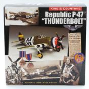 King & Country's diecast model Republic P-47 'Thunderbolt', in original box.