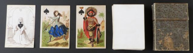 B.P. Grimaud, Paris, France. Jeanne l’Hachette transformation playing cards designed by E. le