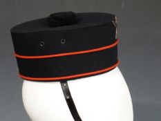 Eighth Gurkha Rifles Kilmarnock hat dated inside to leather band 1942, with silver cap badge, size