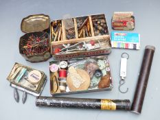 Collection of mainly salmon fishing and rod repair accessories