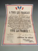 A Tous les Francais - Vive La France poster