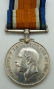 British Army WWI War Medal named to 31412 Pte O Manners Glosters/ Gloucestershire Regiment