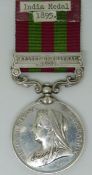 British Army India Medal (1896) for Relief of Chitral, named to 4319 Pte J Scripps, 1st Battalion