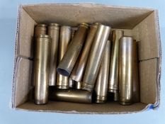Twenty .458 WIN MAG brass rifle cartridge cases
