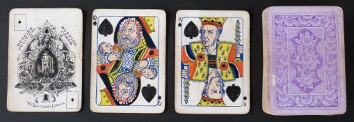 W.H. Willis & Co, London. Deakins political playing cards. First edition. Various political