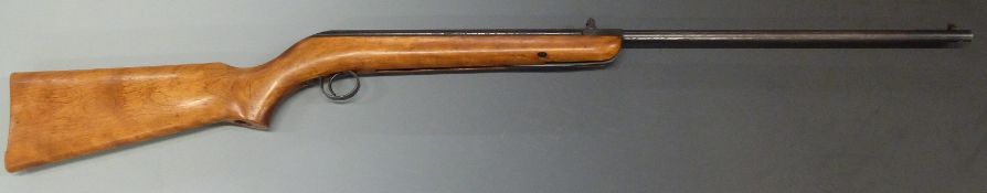 BSA Cadet Major .177 air rifle with semi-pistol grip and adjustable rear sight, serial number