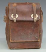 German Army WWII officer's leather medical case, stamped C Stiefenhofer Munchen