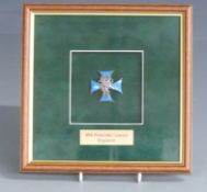 Two mounted and framed Polish Army enamelled badges, 53 Kresowy Regiment and 18 Pomorski Lancers