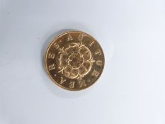 Jacobean commemorative coin 'Nolum Non Movebe' 1749