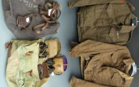 British Army WWII battle dress blouse/jacket, 1940 pattern, together with a later example, both R.