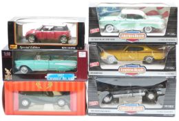 Six ERTL, Maisto and Tonka Polistil diecast model vehicles including American Muscle, Special