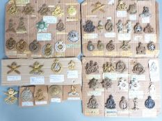 British Army collection of cap badges Machine Gun Corps, Motor Machine Gun Corps, Cyclists