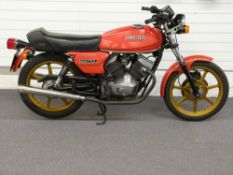 1980 Moto Morini 250 v twin motorcycle MFX 742W with V5c