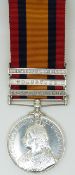 British Army Queens South Africa Medal named to 2127 Dr W H Jones, Royal Engineers, with clasp for