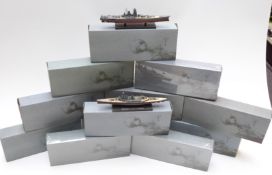 Twelves Atlas Editions diecast model ships, all in original boxes some sealed