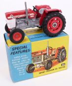 Corgi Toys diecast model Massey-Ferguson '165' Tractor with red body and hubs 66, in original box