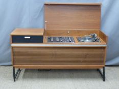 Vintage/retro Decca radiogram with Garrard Laboratory series record deck. W140 x D43 x H75cm