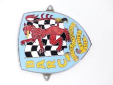 BARC British Automobile Racing Club enamel car badge